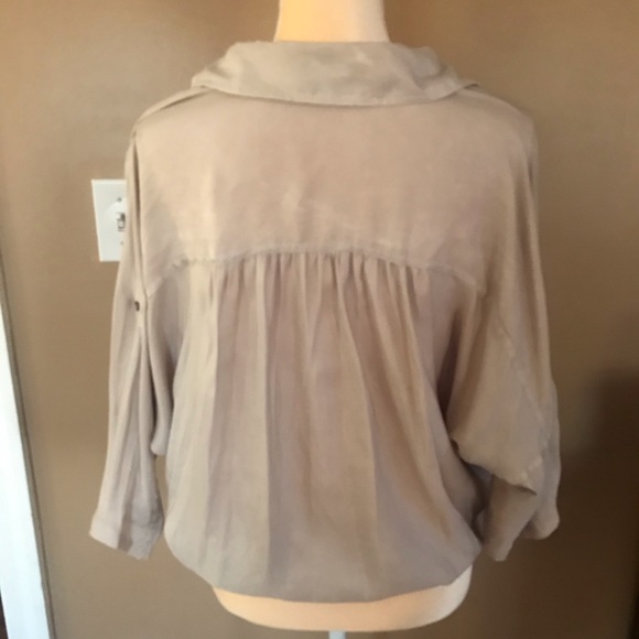 Express satin button up shirt - Picture 5 of 7